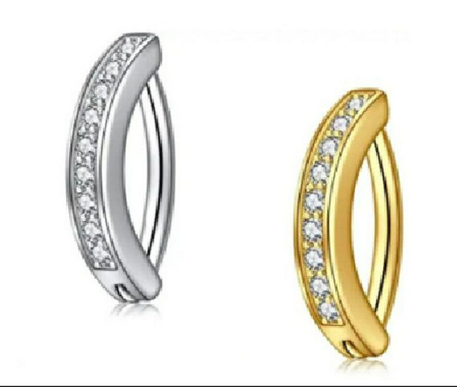 F136 Titanium Smooth Surface Zircon Navel Ring: Versatile, Full Diamond Navel Stud Jewelry Single Price