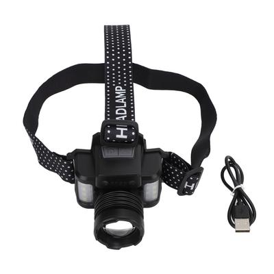 30W LED Headlamp Rechargeable Water Resistant Super Bright White Laser LED Zoomable Headlamp with