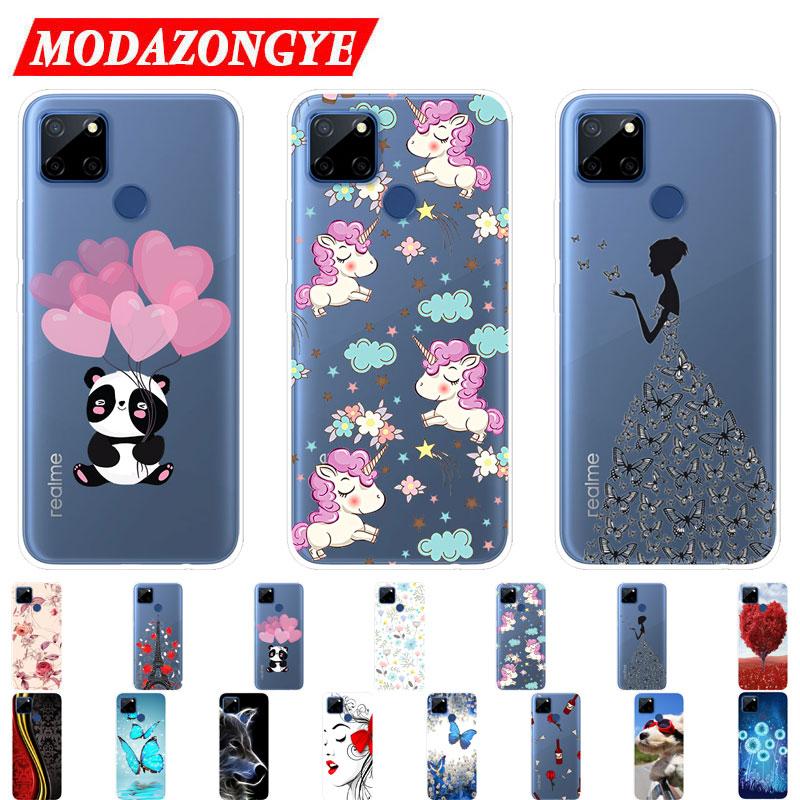 Buy Soft Silicone Case For Realme Narzo 30A Painted TPU Casing