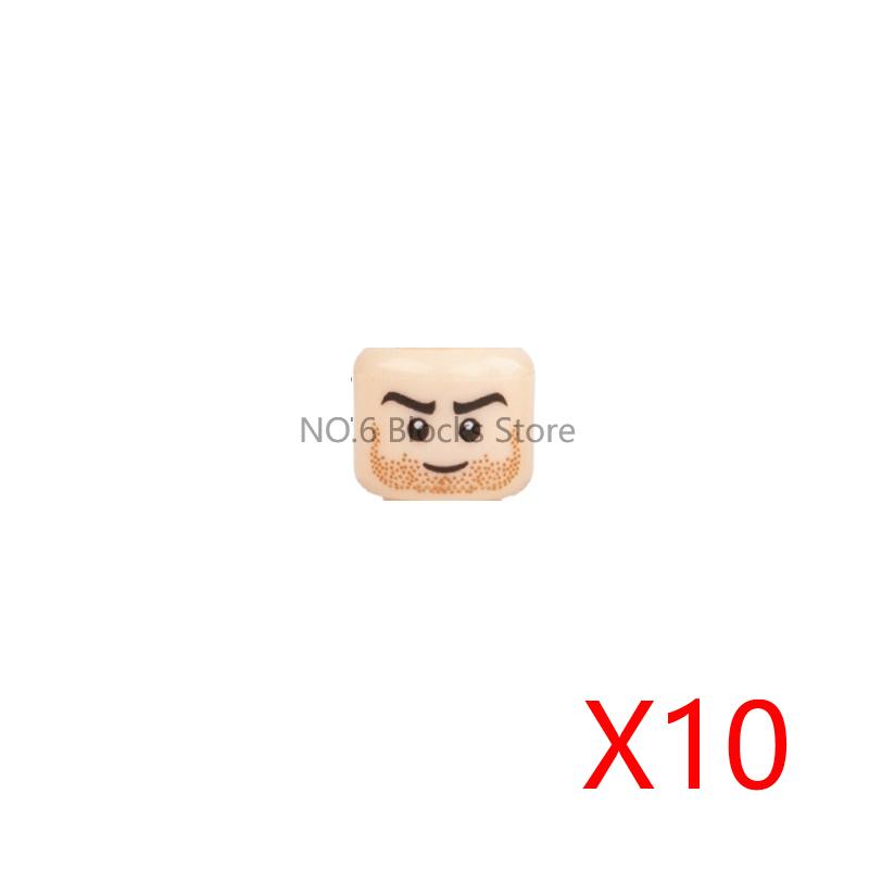 City Building Blocks Body Character Clothing Head Face DIY Parts Hair Expression Accessories Figure Headwear Helmet Bricks Toys