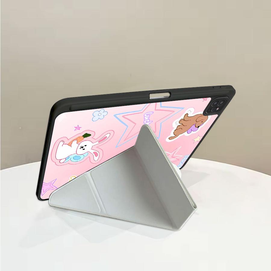 Holder Cover Tablet Case For iPad Air 4 5 M3 M2 1 2 M4 11inch Mini 6 7 Pro 11th 10th 9th 8th 7th 12.9inch Pro 2025 Animals With