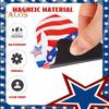14/17/23/24Pcs USA Independence Day Refrigerator Magnet Waterproof PVC Patriotic 4th of July Festival Cartoon Magnetic Decoration Ornament