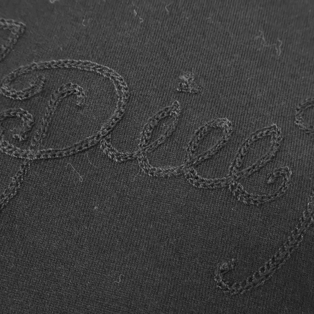 1piu1uguale3 MRT289 Black BACK LEAF V-NECK TEE V-neck T-shirt Tops 4 blackUsed