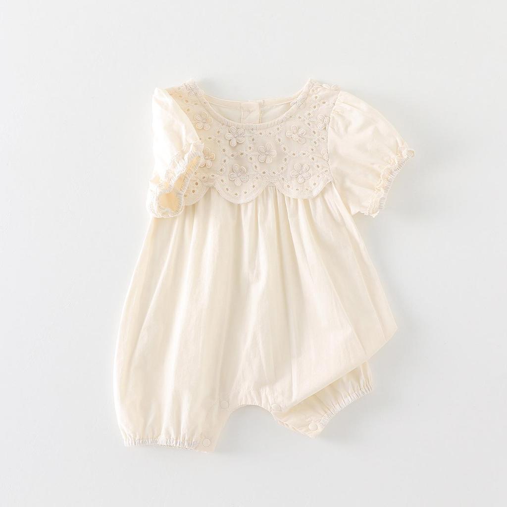 Korean Style Baby Girl Long Sleeve Jumpsuit - Summer 2026 Collection