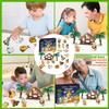New Year Advent Calendar - Christmas Countdown Calendar With 24 Building Block Toys