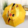 1pc Pikachu Automatic Open Umbrella - 8-Rib Compact Foldable Design, Durable Fabric for Casual & Fashion Use, 077