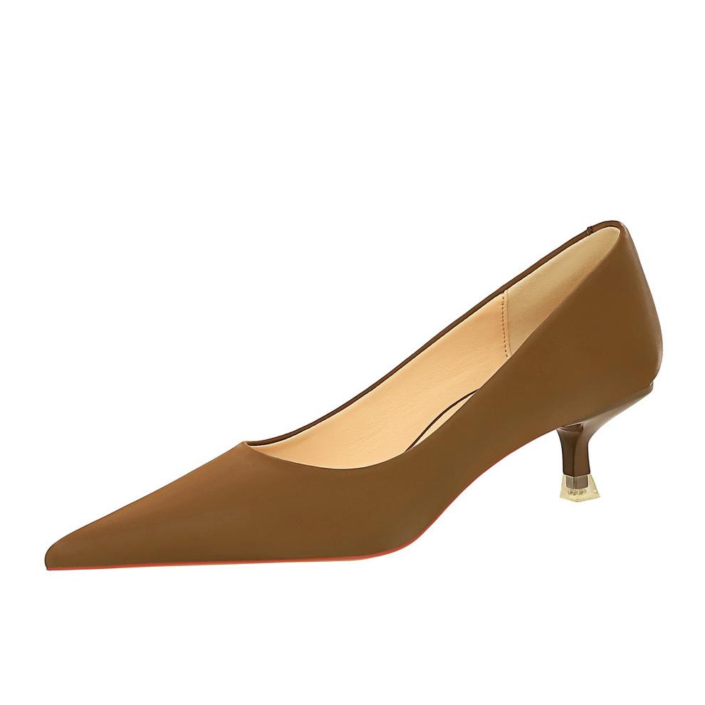 Fashionable Minimalist Sexy Banquet Women's Shoes with Thin Heels Shallow Mouth Pointed Toe, Spring Single Shoes