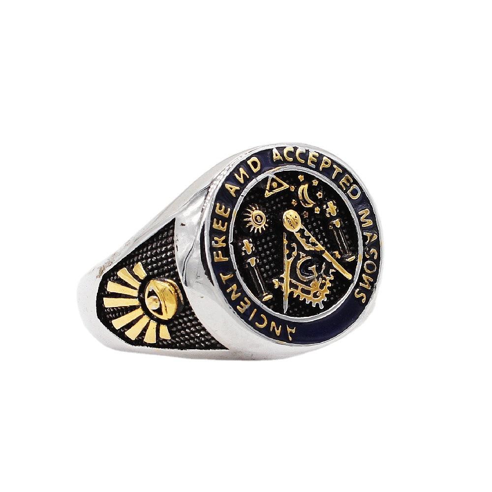 Accessories, European and American Retro Personality, Men's Blue, Rings Jewelry, Clothing, Accessories, Rings