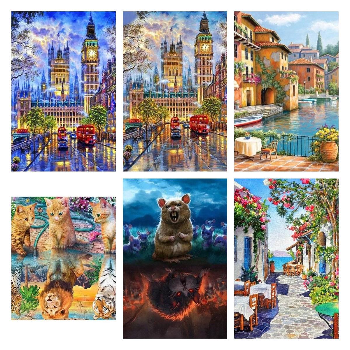 

Изысканная 5D DIY Алмазная картина Мозаика Природа Полная вышивка квадратными/круглыми бриллиантами Подарок или украшение