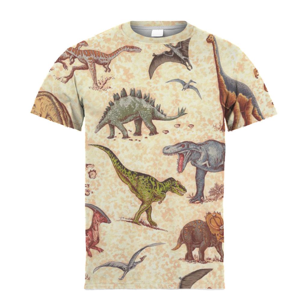 Kids Girl Boy Clothes Dinosaur T-Shirt Summer Short Sleeve Tees Boy Clothes Casual Comfy T Shirt Tops Children's Clothing