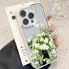 Flowers and Black Cat Phone Case For iPhone 17 11 12 13 14 15 16 Pro Max 14 15 16 Plus Shockproof Silicone Clear Bumper Cover
