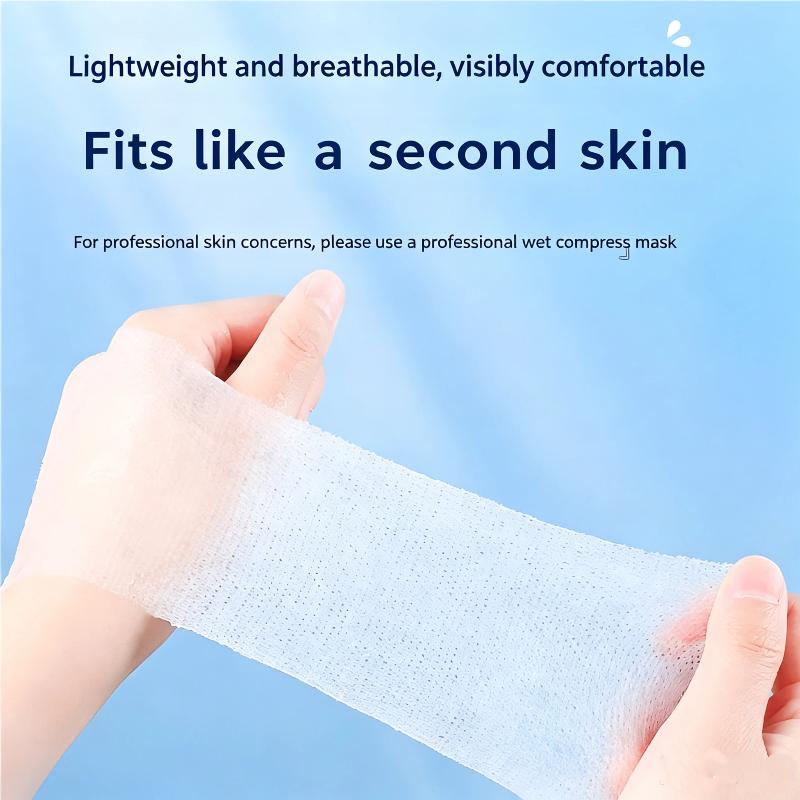200 Pieces Disposable Stretchable Cleansing Makeup Cotton Wipes Thin Makeup Remover Pads Facial Cleansing Paper Make Up Tools