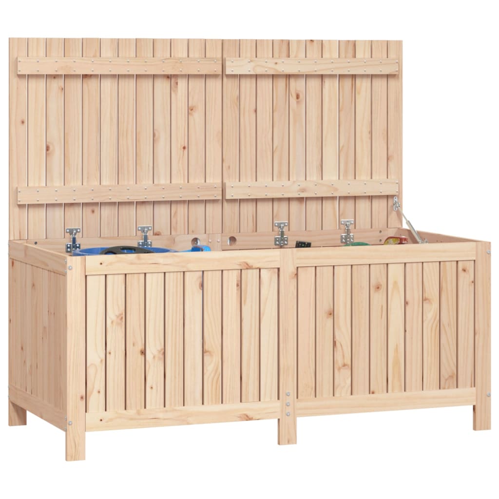 Vidaxl Skrzynia Ogrodowa, 147X68X64 Cm, Lite Drewno Sosnowe
