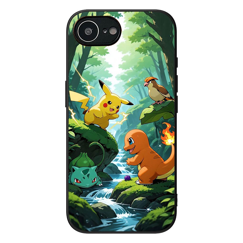 Cover for Samsung Galaxy S22 S21 S20 FE Ultra Plus A35 A36 A55 A37 A33 A34 A57 Case Charmander P-Pikachus Bulbasaur P-Pokemons