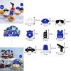 Police Birthday Cake Decor Plugin Pack With Paper Insert For Party And Photo Props