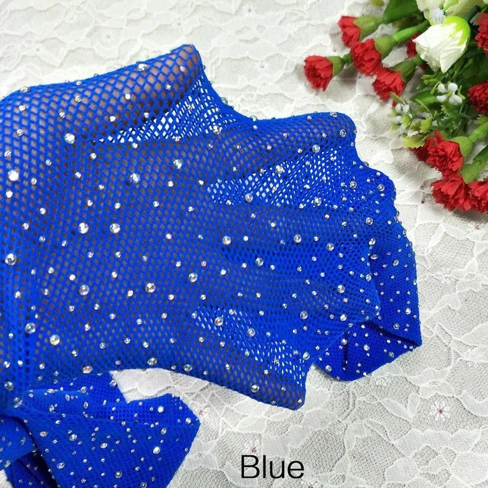 Trendy Shiny Fishnet Tights Small Mesh Glitter Pantyhose Hot-drilled Thin Stockings Women Girl