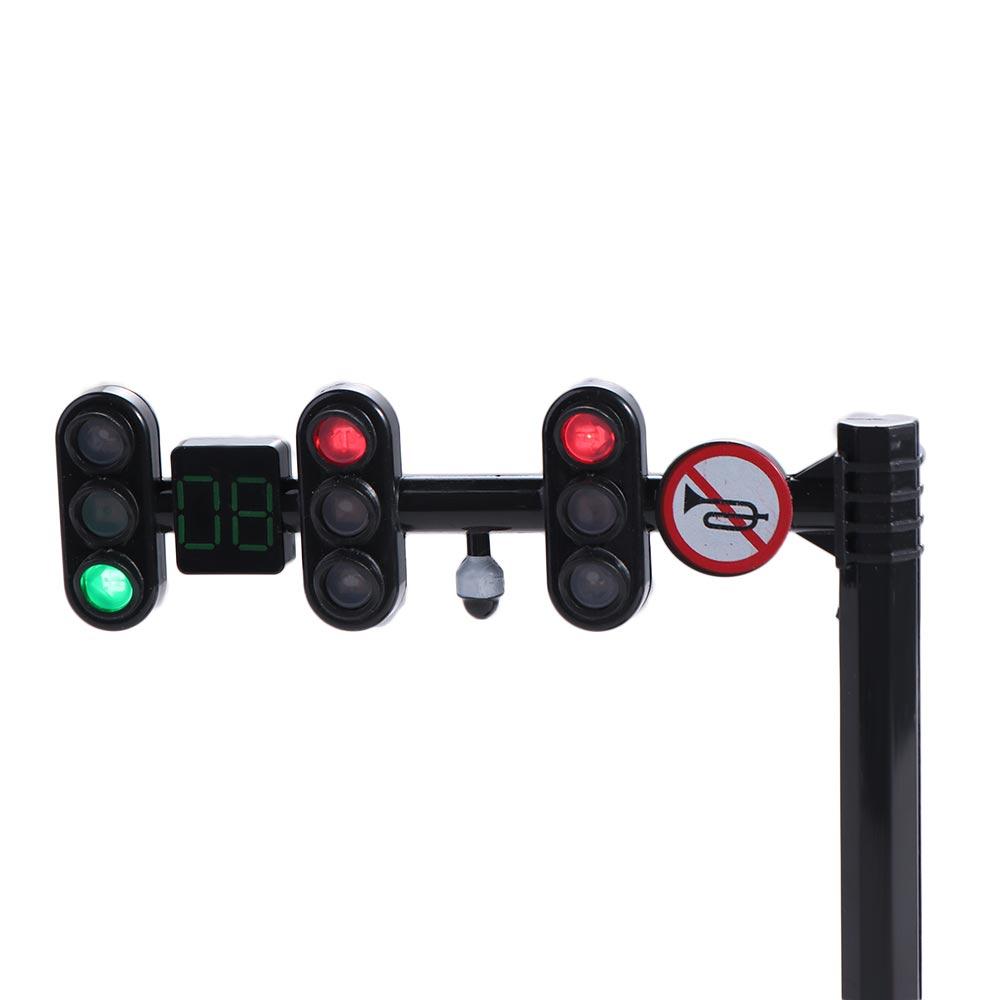 Model Traffic Toy Light Signs Mini Traffic Light Building Blocks Mini Stop Model Toys Girl Boy