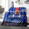 Mbappé Customize Text Blanket Throw Personalized Blanket Ultra-Soft Great for Livingroom Office Chair Couch Bed Four Seasons Multipurpose