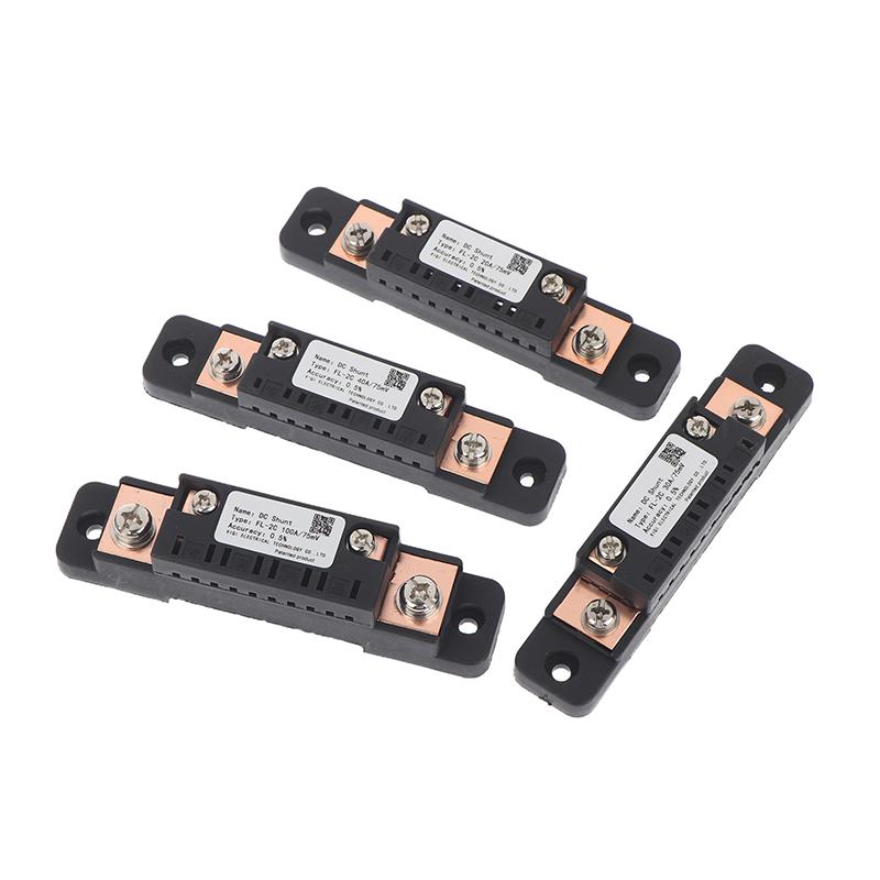 Hot Sale FL-2C Shunt 10A 15A 20A 30A 40A 50A 75A 100A 75mV DC High Accuracy With Base Ammeter Current Shunt Resistor
