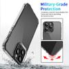 Transparent Anti-Yellowing Phone Cover for iPhone 15 16 17 Plus Pro Max Shockproof Air Buffer Corners Raised Screen Camera Anti-Scratch Slim Fit Case