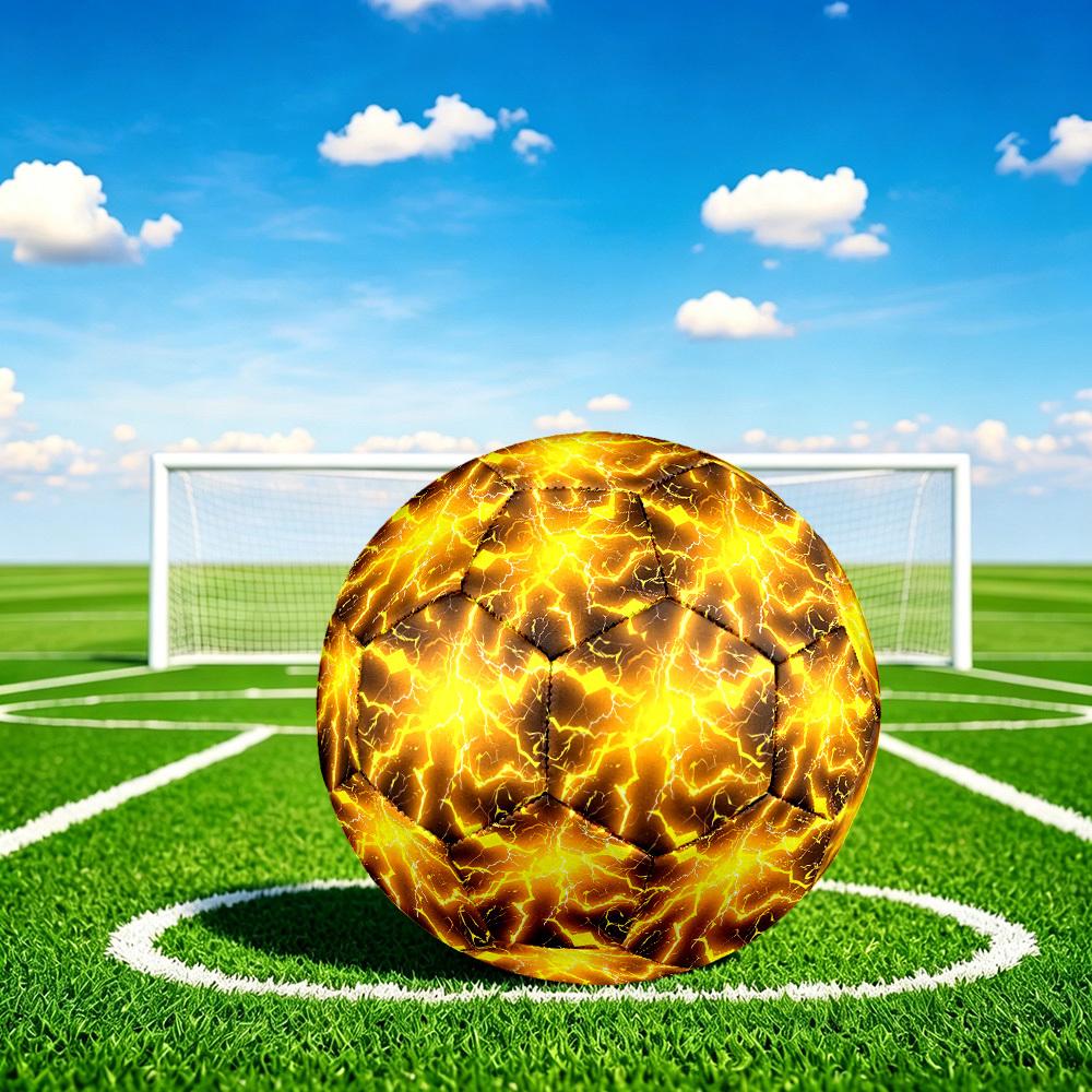1pc Electric Energy Burst Size 5 Soccer Ball Professional Match Training Football Indoor &Outdoor Sports Ball Lightweight Durable c6530