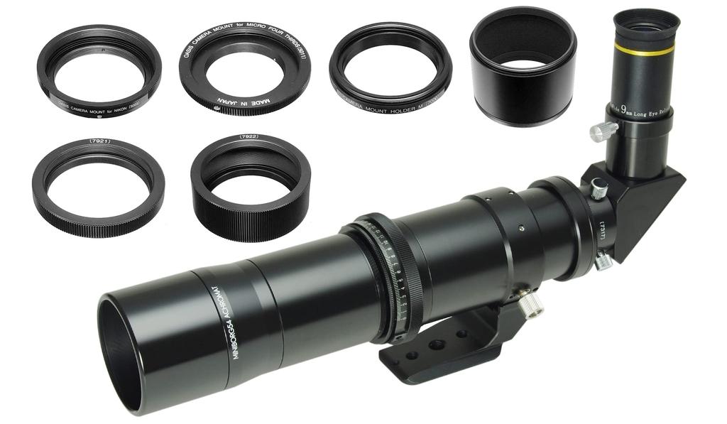 BORG KT54 Astronomical Telescope with 54mm 300mm Focal 2 Elements In 1 Nikon Micro Four Thirds 3913 N&M Refractor, Aperture, Length, Group, F&M Mount,