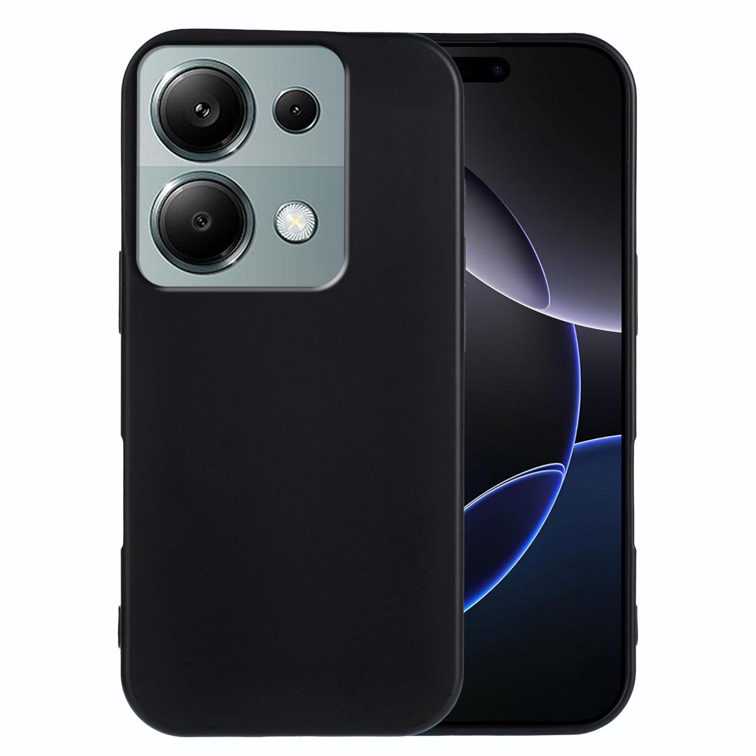 

Для Xiaomi Poco M6 Pro 4G/Xiaomi Redmi Note 13 Pro 4G Чохол з ТПУ М який Матовий Захист від відбитків пальців Задня кришка телефону Black