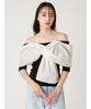FRAY Knot Design Cut Combination Top FWCT252126 MIX Free Size I.D. Women's