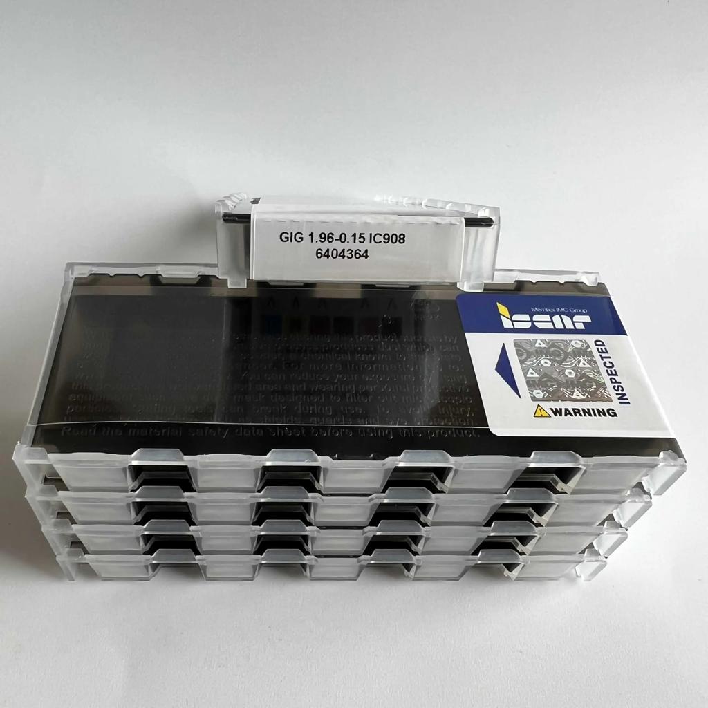 ISCAR / GIG1.96-0.15 IC908 /Industrial Indexable Carbide Inserts 10 Pcs