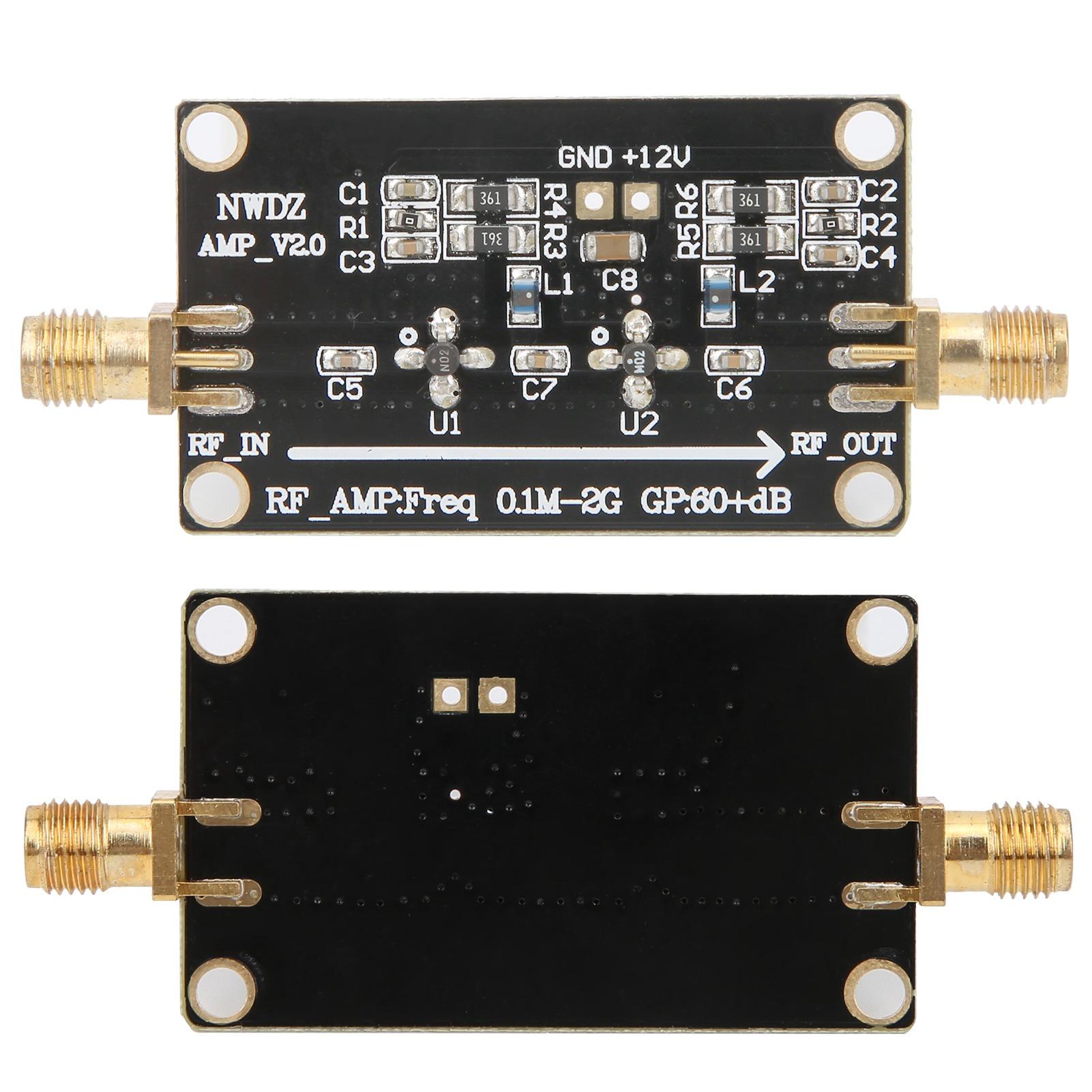 

МШП 0.1М2G РЧ Широкосмуговий Підсилювач 60дБ Високий Коефіцієнт Підсилення Низький Рівень Шуму Модуль Підсилення Постачання