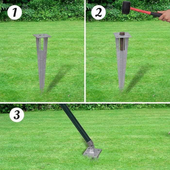 VidaXL Fence Set with Ground Stakes Garden 25 X 1.2 M Steel Green 142389