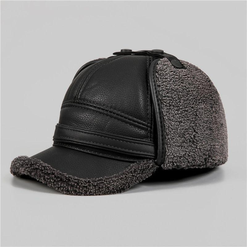 Winter Warm Duckbill Hat for Middle-aged and Elderly Men with Ear Protection