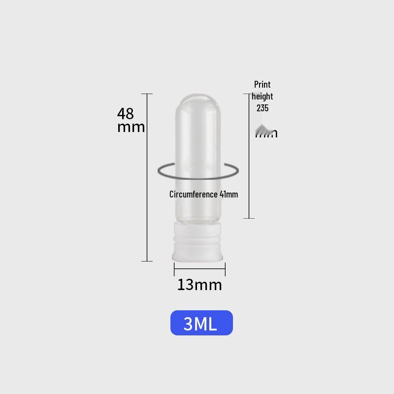 Round Bottom Sample Bulb Bottle - 2ml & 3/5ml for Essence, Makeup Remover, or Essential Oils
