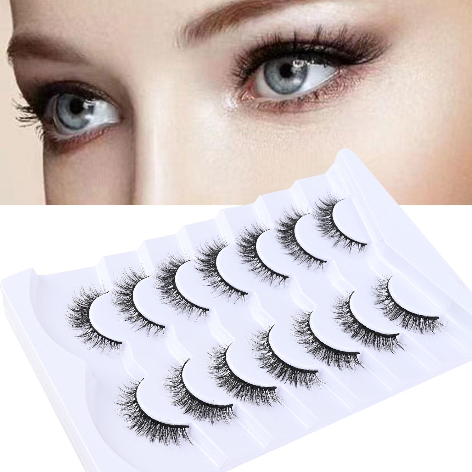 

Meiyiya Natural Short Stem Daily Eyelashes - 7 Pairs