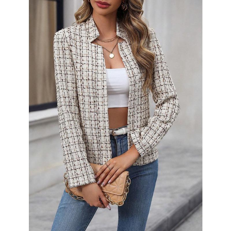 Autumn fashion short ladies cardigan, ladies temperament style office small suit jacket women