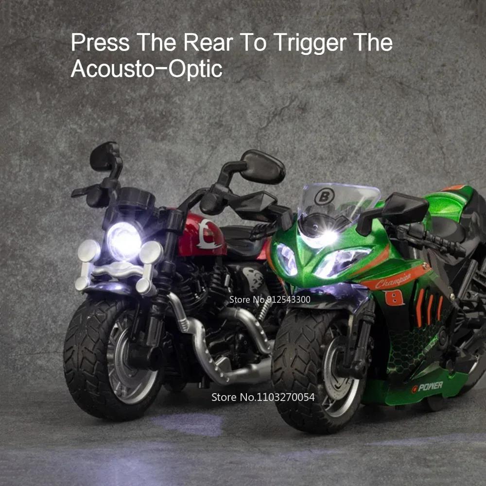 1:12 Kawasaki Sportster S Alloy Model Toy Car Metal Diecast Light Steerable Motorcycle Models Collection Gifts for Kids