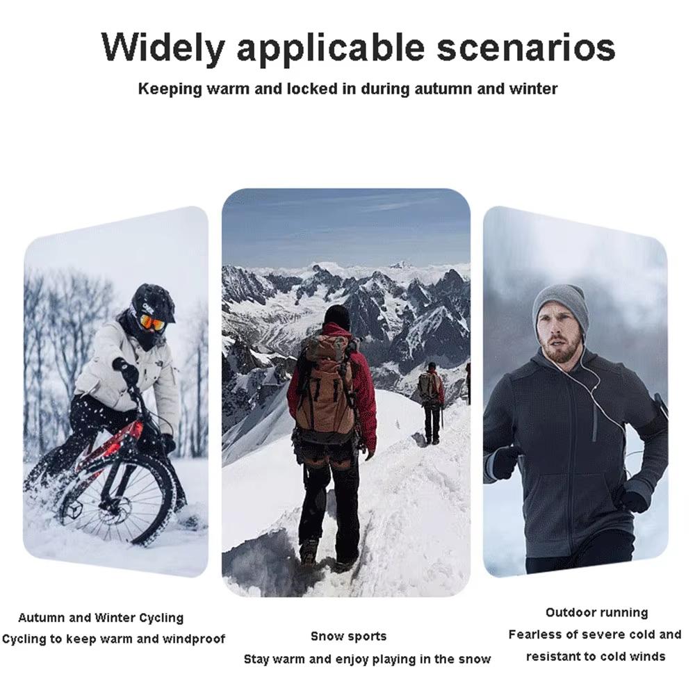 1pc Motorcycle Face Mask Winter Warm Balaclava Motorcycle Half Face Mask Black Warm Fleece Neck Scarf Riding Biker Windproof