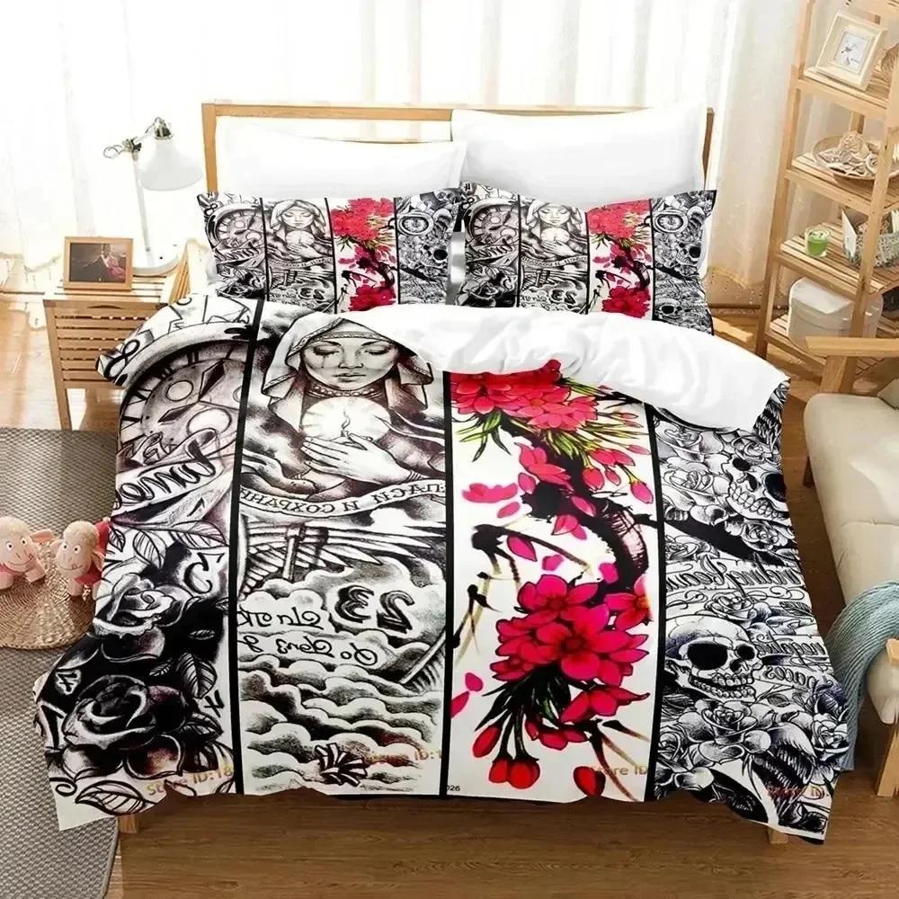 Anime Nun 3D NEW Duvet Cover Pillowcase Bedding Set Adult Boy Girl Bedroom Decoration Children Single Double Large