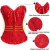 Steampunk Overbust Corset Top Womens Lace Up Boned Bustier Hourglass Corselet Bodyshaper