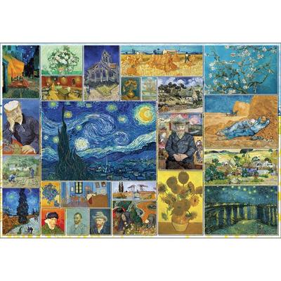 BN Puzzle Van Gogh Collection Jigsaw Puzzle 10-061, 1000 bitar, blandade färger Pussel, barnspel, pedagogiska leksaker