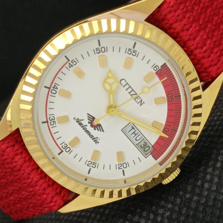 

REFURBISHED VINTAGE CITIZEN AUTO 8200 JAPAN MENS D/D WHITE WATCH 610b-a317810-9 SKU610b-a317810