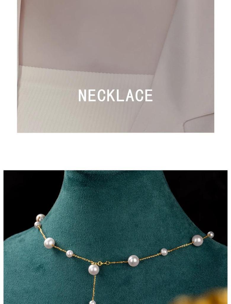 2024 Luxury French Tassel Pearl Necklace for Women – Elegant Clavicle Chain Design