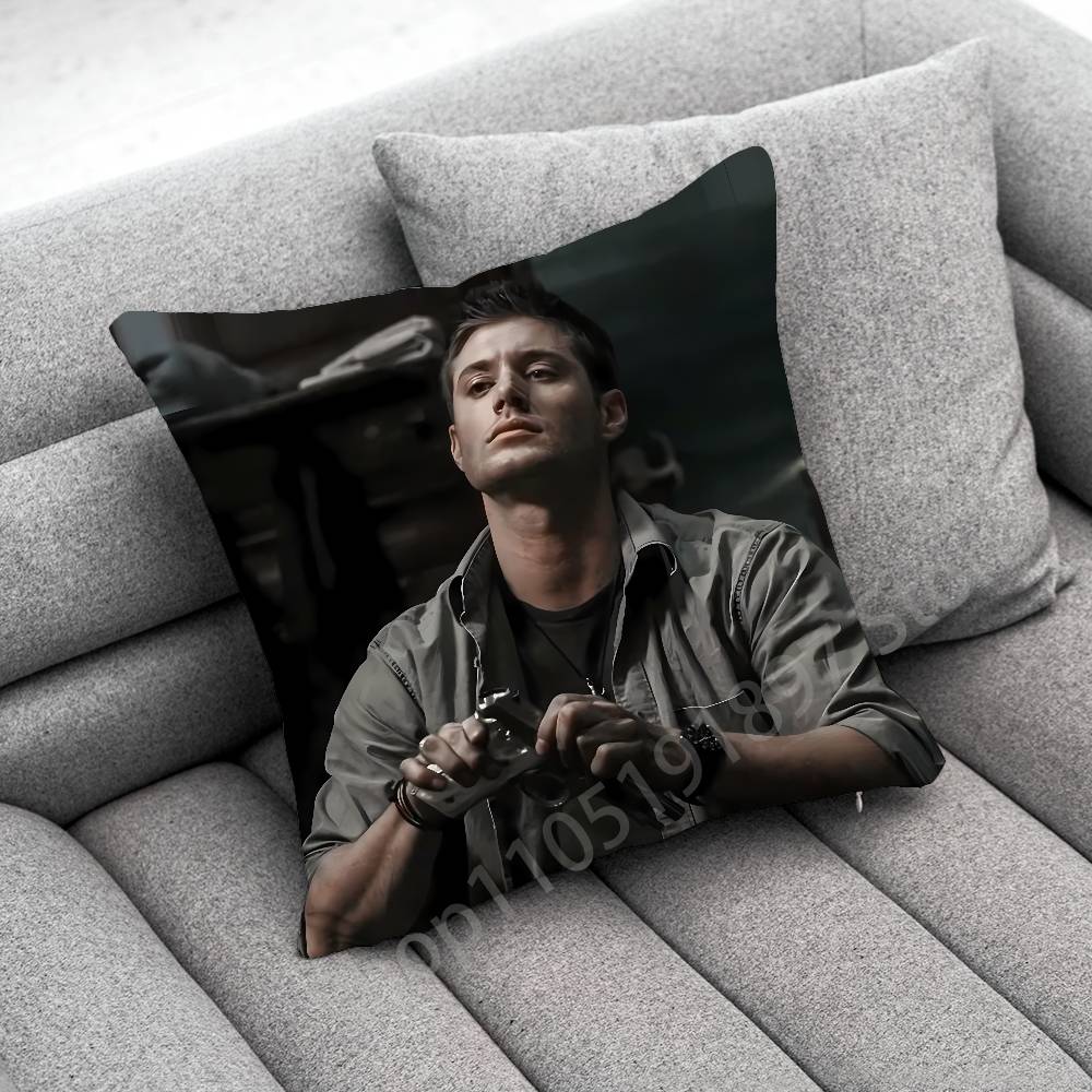 D-Dean Winchester J-Jensen Ackles S-Supernatural Throw Pillow Case For 55X55Cm 30Cm 50Cm 45Cm 40Cm Square Chair Pillowcase Case