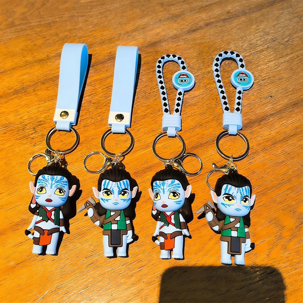 Creative Cartoon Keychain Three-dimensional Doll Bag Couple Pendant Car Key Chain Gift