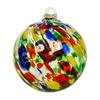 High Borosilicate Glass Spheres Hand Blown Ball Ornament, Colorful Christmas Hanging Decoration Handmade Ornaments for Tree, Window, Patio,