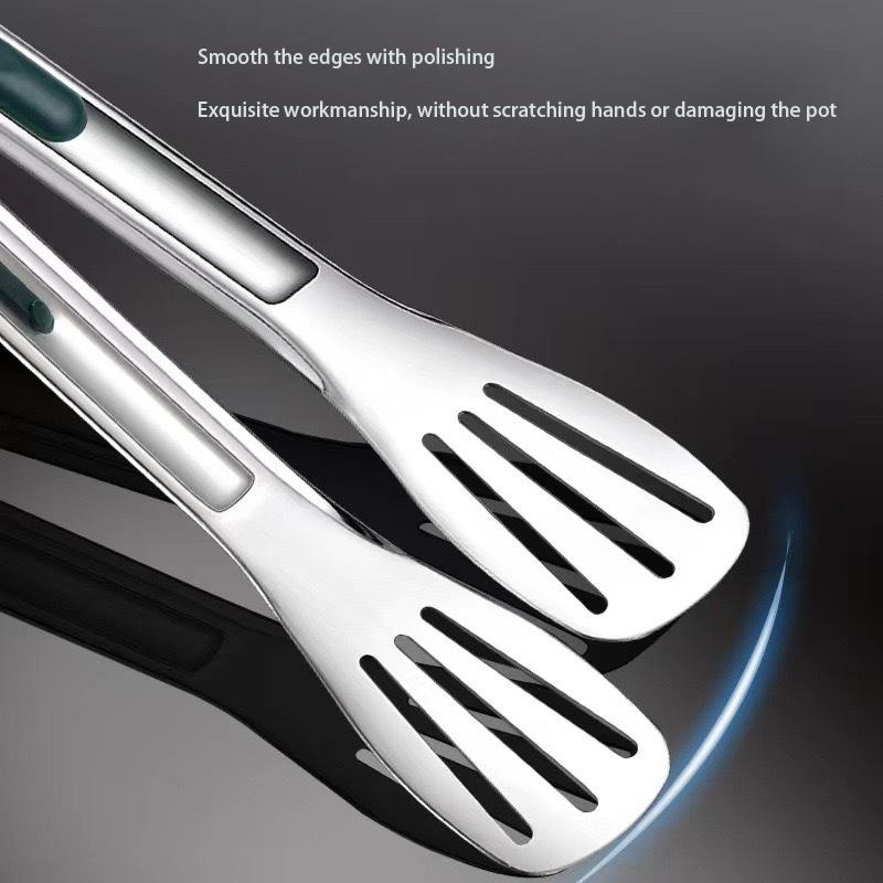 7/9/12 Inch Non-slip Food Tongs Stainless Steel BBQ Meat Salad Bread Clip Tong Barbecue Grill Buffet Clamp Kitchen Cooking Tools