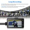 Dual Lens 3" Motorcycle Camera: HD, Waterproof, Front & Rear Recording, Anti-Shake