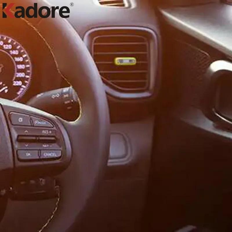 Car Front Side Air Condition Vent Outlet Cover Trim For Hyundai Venue 2024 Carbon Interior Accessories