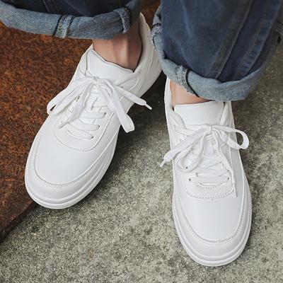 FashionThick Bottom Leather Fashion Shoes Men 2024 All-match Male Comfortable Outdoor Walking Shoe Hot Sale Luxury Brand Mens Sneakers