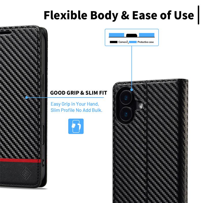 Etui A52S A51 Carbon Fiber Magnetic Flip Case for Samsung Galaxy A52s 5G A51 A515F A71 A72 A12 A32 A22 Soft Leather Wallet Funda